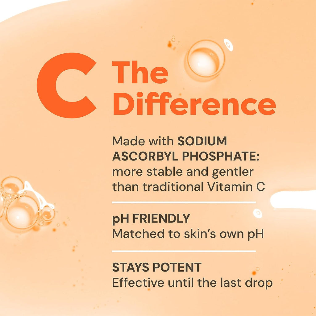 Brightening Vitamin C Serum for Face with Hyaluronic Acid, 1 Fl Oz