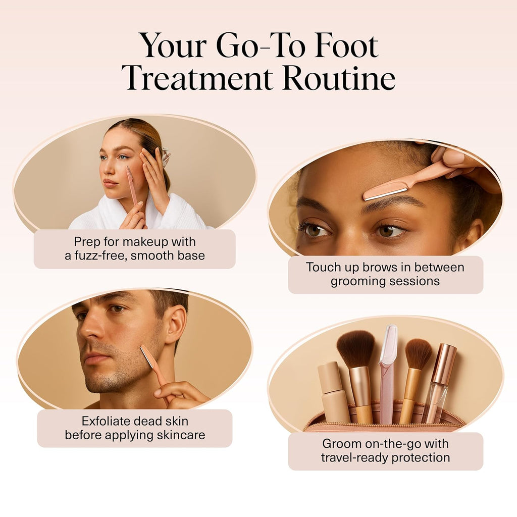 Dermaplane Razor for Women Face – Terracotta, 6 Pcs