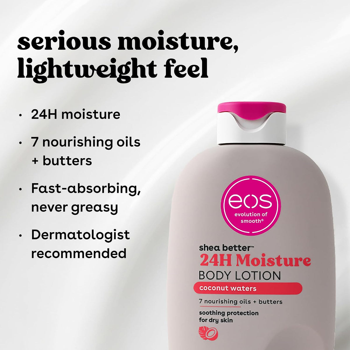 Shea Better Body Lotion- Coconut Waters, Natural Shea Butter, 16 Fl Oz