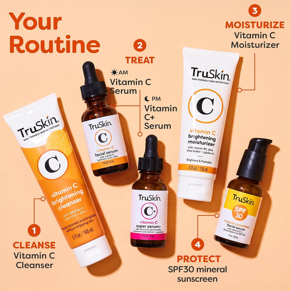 Brightening Vitamin C Serum for Face with Hyaluronic Acid, 1 Fl Oz