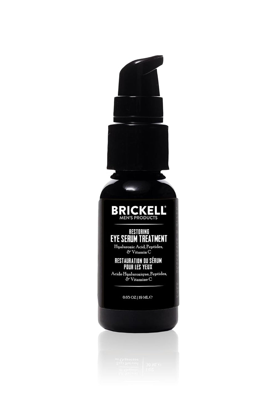 Brickell Men'S Dark Circle under Eye Treatment Serum for Men, Eye Gel to Firm Wrinkles, Reduce Dark Bags, and Promote Youthful Skin, with Hyaluonic Acid, Peptides, and Vitamin C, 0.65Oz, Unscented