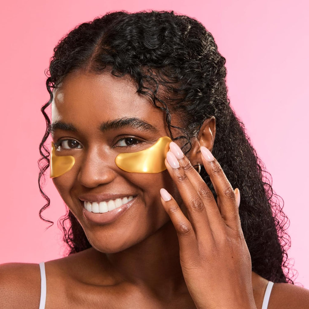 Award Winning Eye Patches for Puffy Eyes - Birthday Gifts for Women - under Eye Mask for Dark Circles and Undereye Bags - Gifts for Mom - Vegan Cruelty-Free Self Care (24 Pairs, Gold)