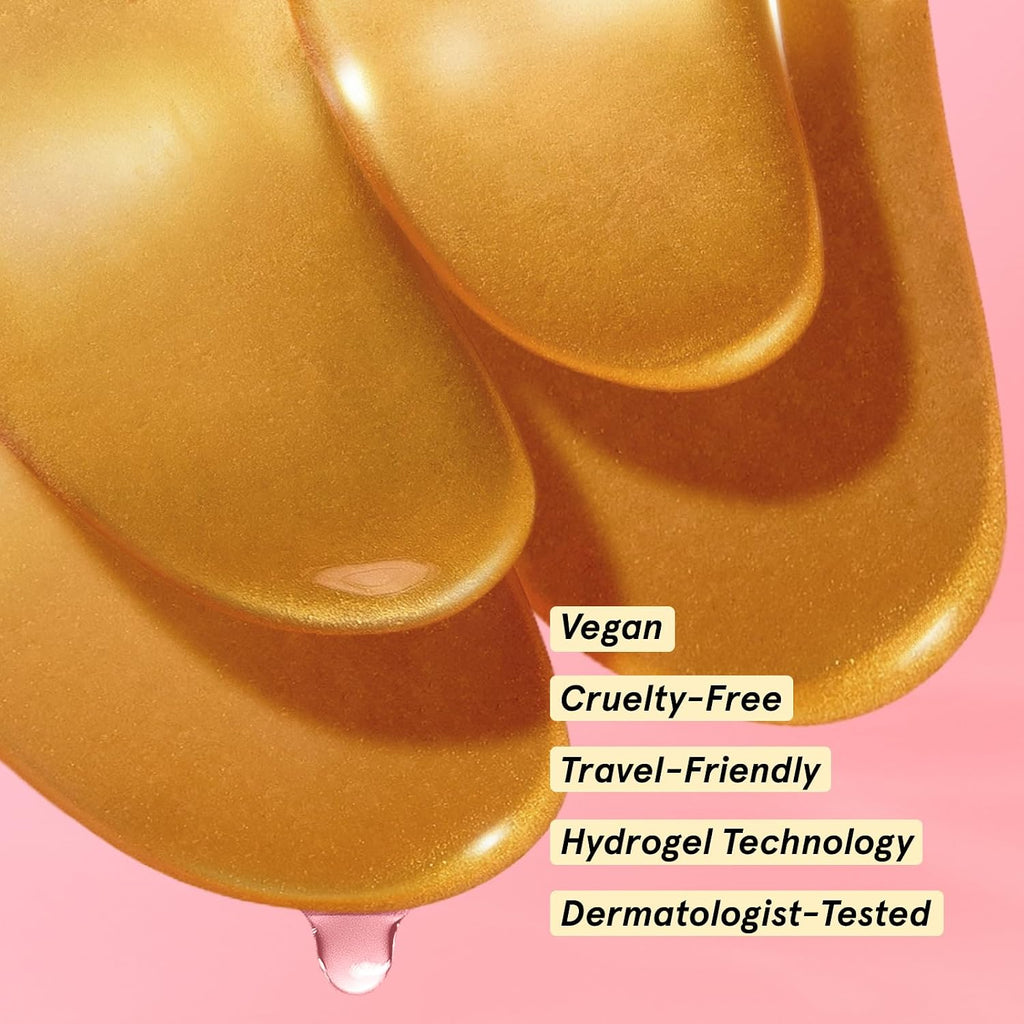 Award Winning Eye Patches for Puffy Eyes - Birthday Gifts for Women - under Eye Mask for Dark Circles and Undereye Bags - Gifts for Mom - Vegan Cruelty-Free Self Care (24 Pairs, Gold)